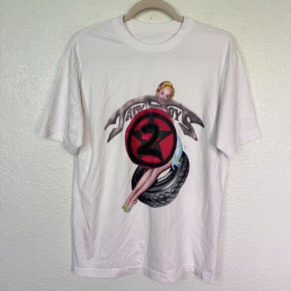Jackboys 2 Shirt Mens Medium Cactus Jack Travis Scott Girl Tire Swing Merch 2025
